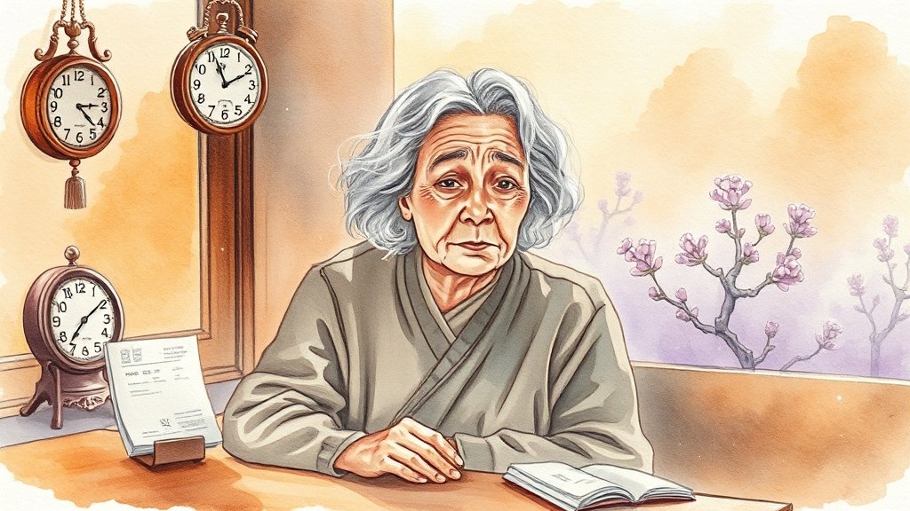 국민연금 조기 수령, 장점과 단점은? (watercolor 스타일)
