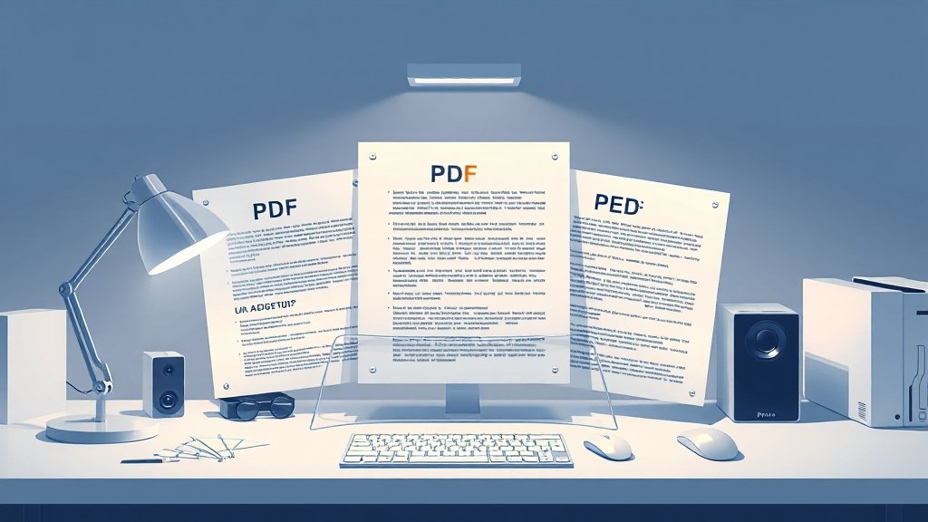 PDF 합치기, 어디에 활용할까? (illustration 스타일)