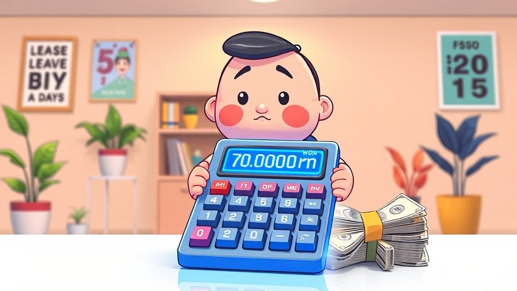 내 연차수당 얼마일까? 계산법 (cartoon 스타일)