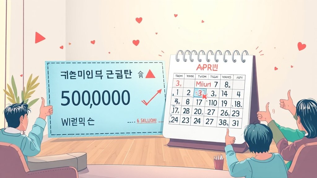 얼마를, 언제 받을 수 있나요? (illustration 스타일)