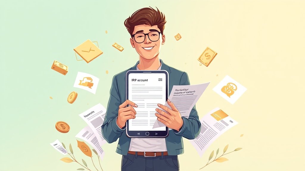 IRP 계좌, 어떻게 만들까요? (illustration 스타일)