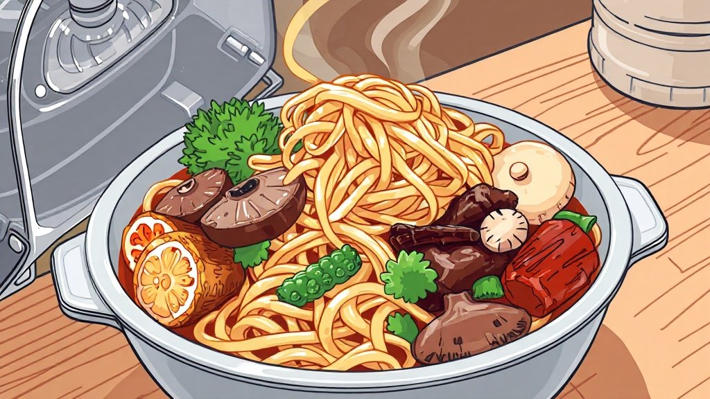 잡채, 더 맛있게 즐기는 팁 & 보관법 (illustration 스타일)
