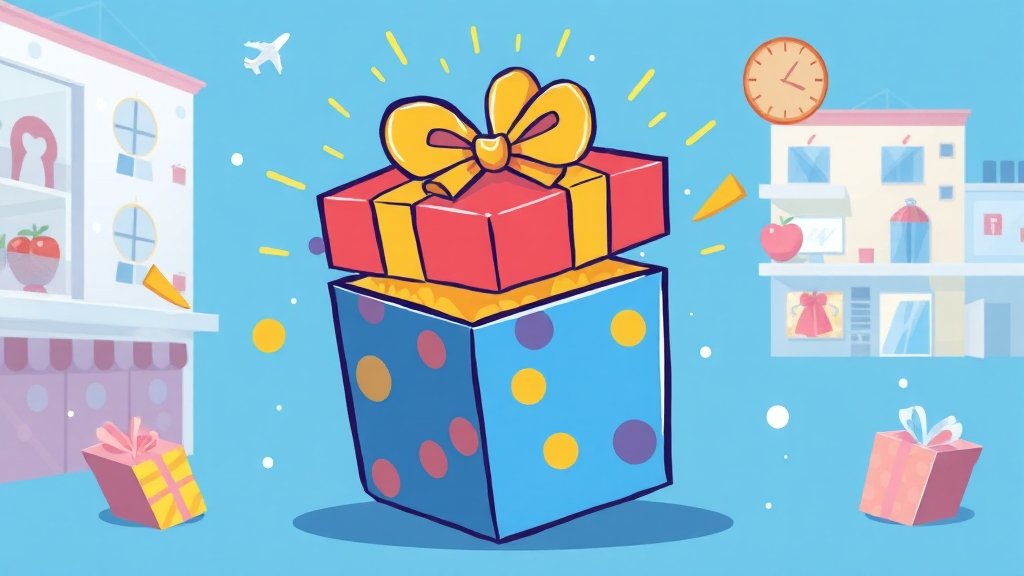 더케이몰 주요 상품 및 카테고리 (cartoon 스타일)