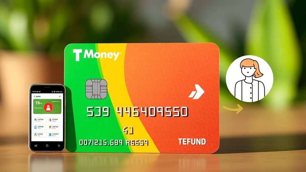 모바일 티머니 완벽 가이드: 카드 변경, 유심 교체, 충전, 환불 A to Z 6 환불 방법 및 절차 (realistic 스타일)