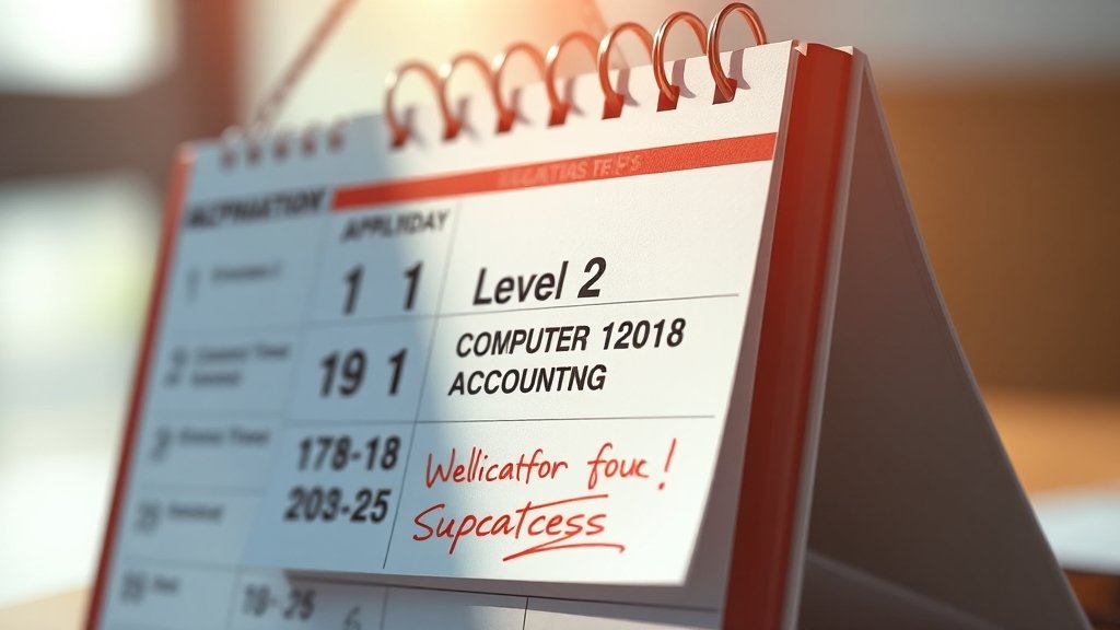 2025년 시험 일정 (realistic 스타일)