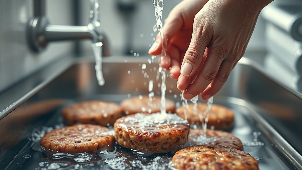 햄버거병 A to Z: 원인, 증상, 진단, 치료, 예방, 대처법 완벽 가이드 5 햄버거병 예방법 (realistic 스타일)