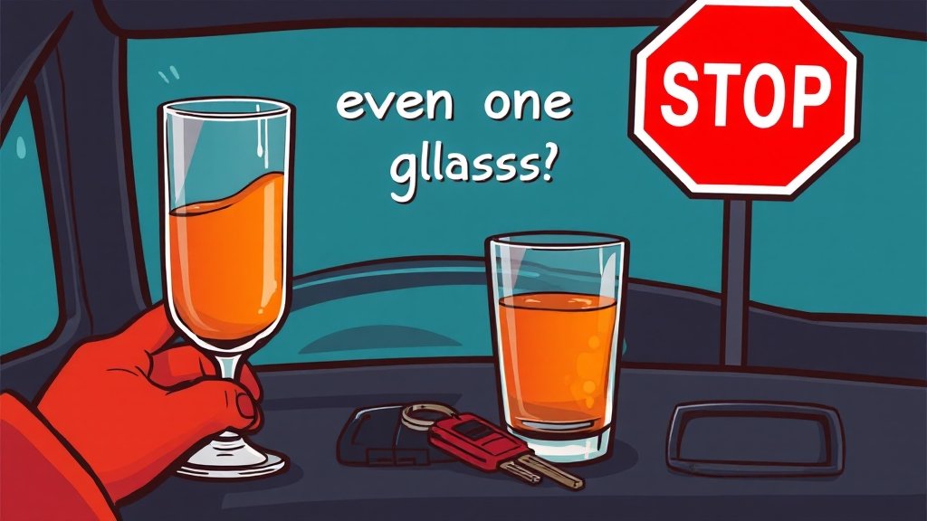 술 종류별 알코올 분해 시간 총정리: 성별, 체중, 음주운전 기준까지 7 음주운전 기준 강화 (cartoon 스타일)