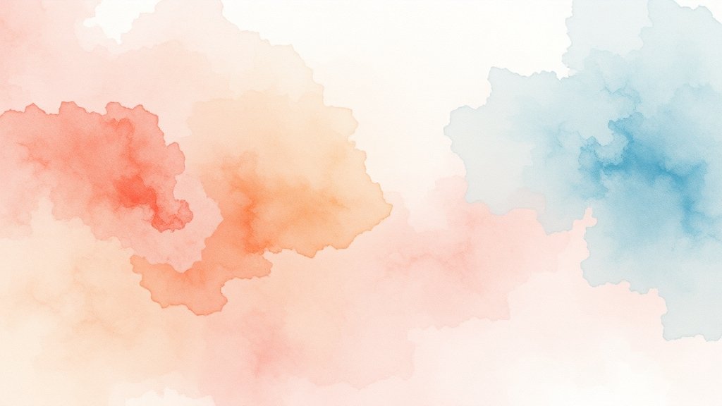 투자 시 고려사항 (watercolor 스타일)