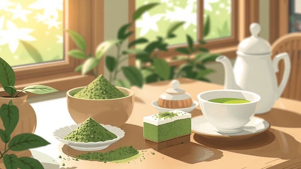 녹차 vs 말차 완벽 비교: 효능, 차이점, 맛있게 즐기는 법 & 주의사항 6 말차 맛있게 즐기는 방법 (illustration 스타일)