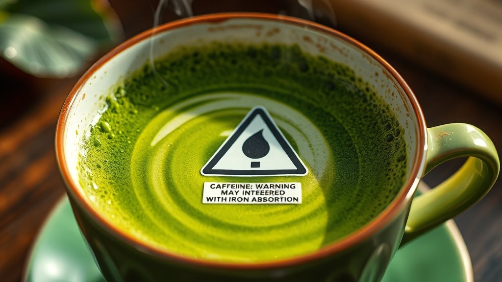 녹차 vs 말차 완벽 비교: 효능, 차이점, 맛있게 즐기는 법 & 주의사항 7 녹차와 말차 섭취 시 주의사항 (realistic 스타일)