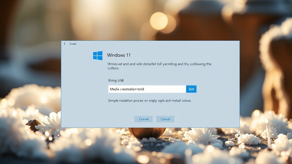 윈도우 11 USB 설치 완벽 가이드: 만들기, 오류 해결, 정품 인증까지 3 미디어 제작 도구 다운로드 및 실행 (realistic 스타일)