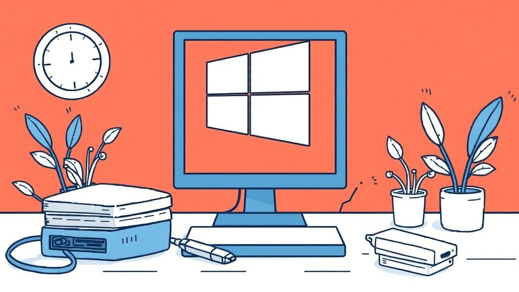 윈도우 11 USB 설치 완벽 가이드: 만들기, 오류 해결, 정품 인증까지 5 설치 중 발생 가능한 오류 해결 (illustration 스타일)