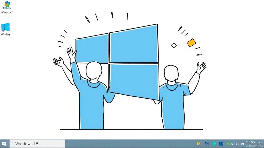 윈도우 11 USB 설치 완벽 가이드: 만들기, 오류 해결, 정품 인증까지 8 마무리 (illustration 스타일)