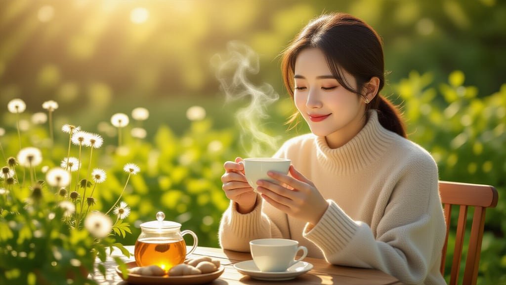 만성 소화불량, 작두콩차부터 허브차까지 근본 원인 해결법 3 🌿 소화 돕는 허브차, 나에게 맞는 건? (민들레, 쑥 등 심층 분석)