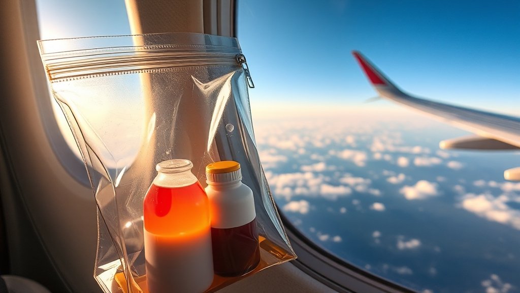 에어부산 수하물 완벽 가이드: 위탁, 기내, 액체 규정 & 추가 요금 총정리 4 액체류 반입 상세 가이드 (realistic 스타일)