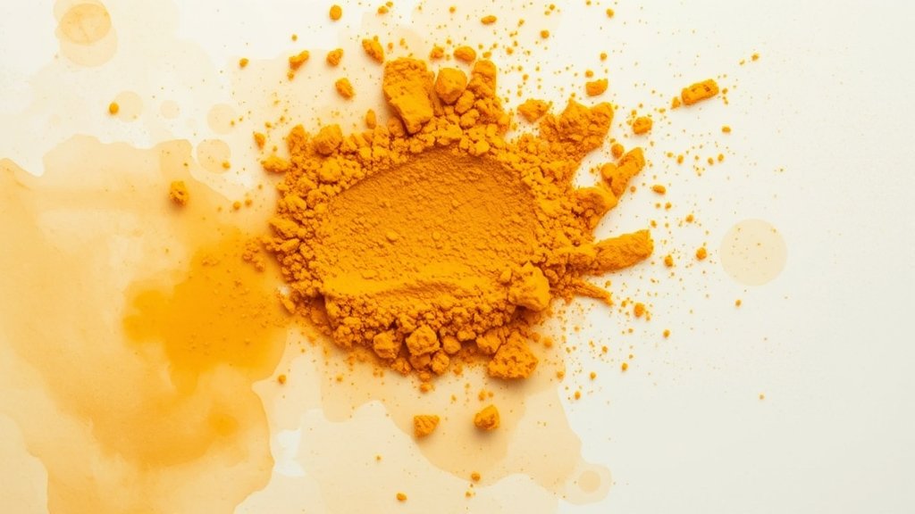 강황 vs 울금 완벽 비교: 효능 차이부터 섭취법, 레시피까지! 2 강황 효능: 염증 완화에 주목! (watercolor 스타일)