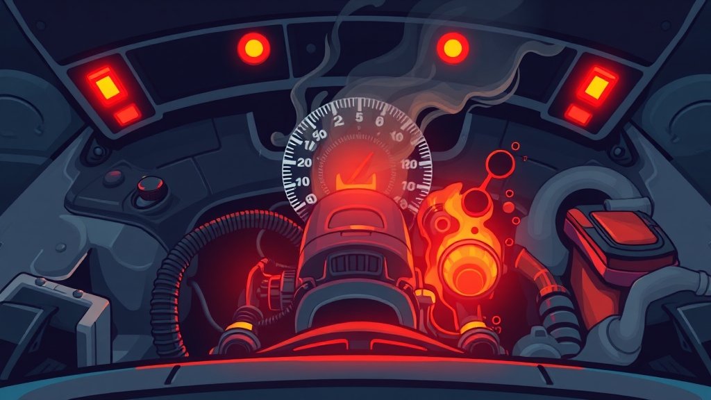 자동차 엔진 과열 완벽 가이드: 원인 분석부터 예방, 긴급 대처법까지 6 엔진 과열 예방 관리 팁 (illustration 스타일)