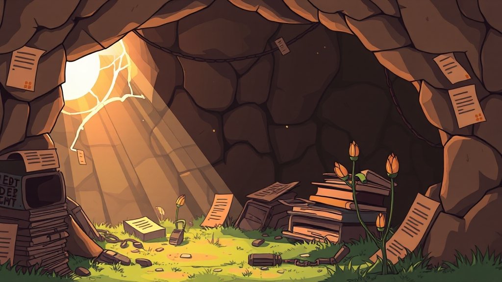 채무 감면 방식 및 조건 (cartoon 스타일)