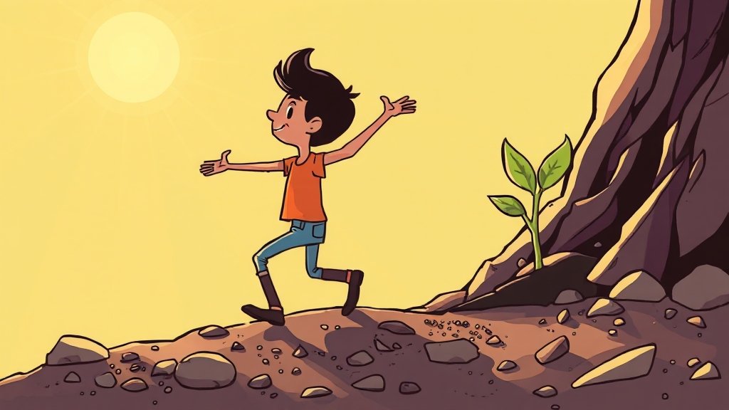 채무 불이행 시 위험 (cartoon 스타일)