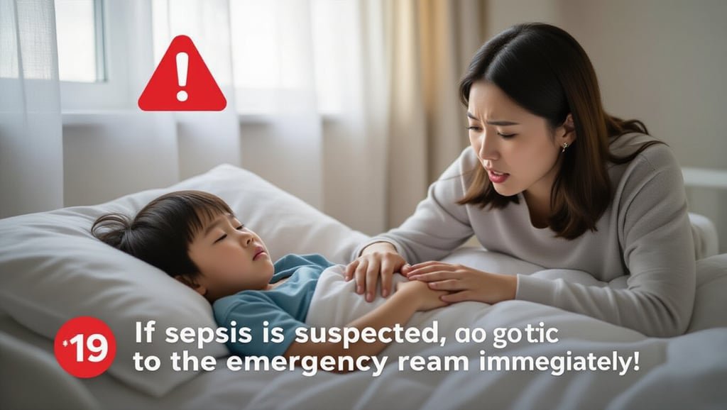 ⚠️ 패혈증 의심 시, 즉시 병원으로!