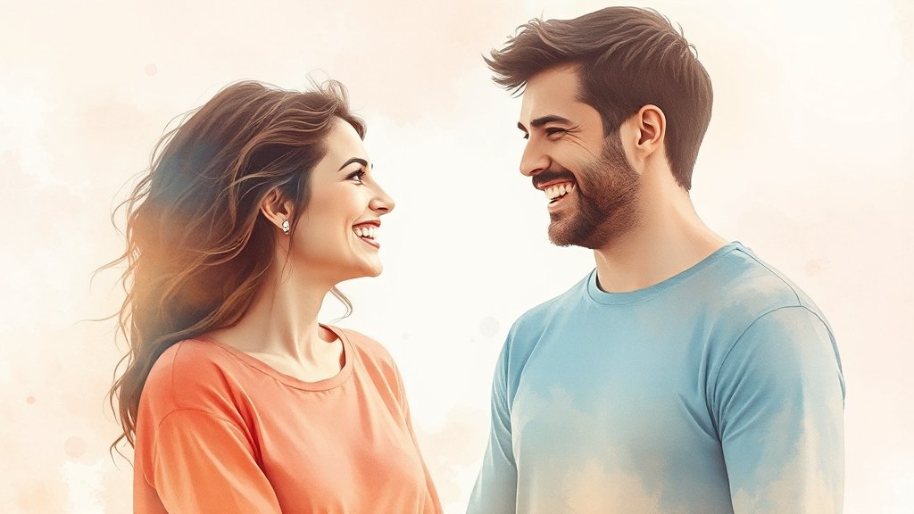 AB형 여자 B형 남자, 혈액형 외 고려 사항 (watercolor 스타일)