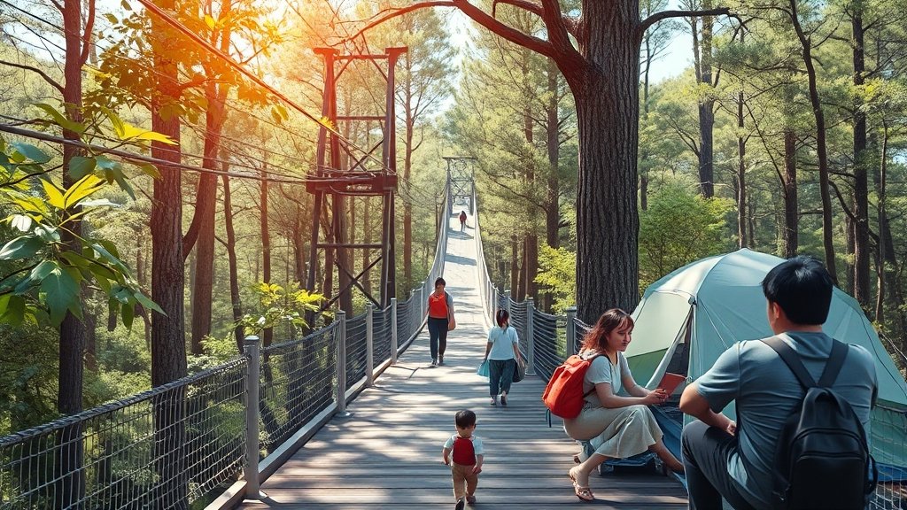 장태산 자연휴양림은? (realistic 스타일)