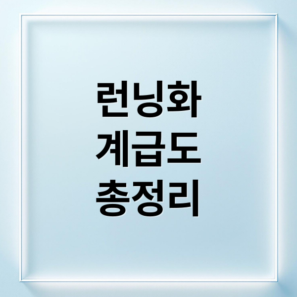2025 런닝화 계급도: 수준별 추천 모델과 브랜드별 성능 비교
