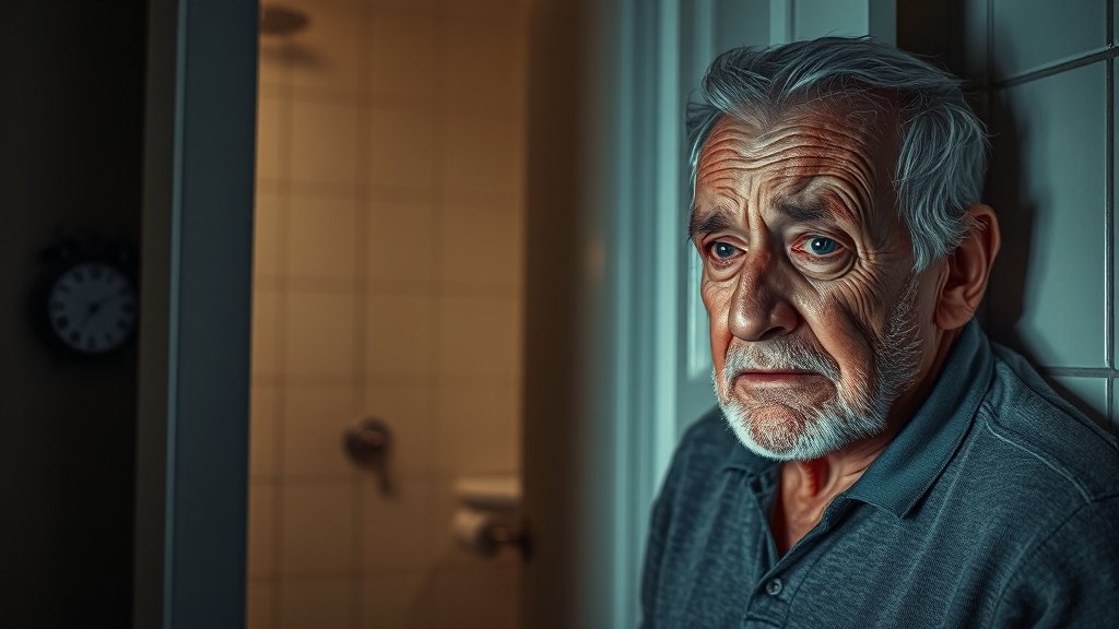 빈뇨 및 야간뇨의 주요 원인 (realistic 스타일)