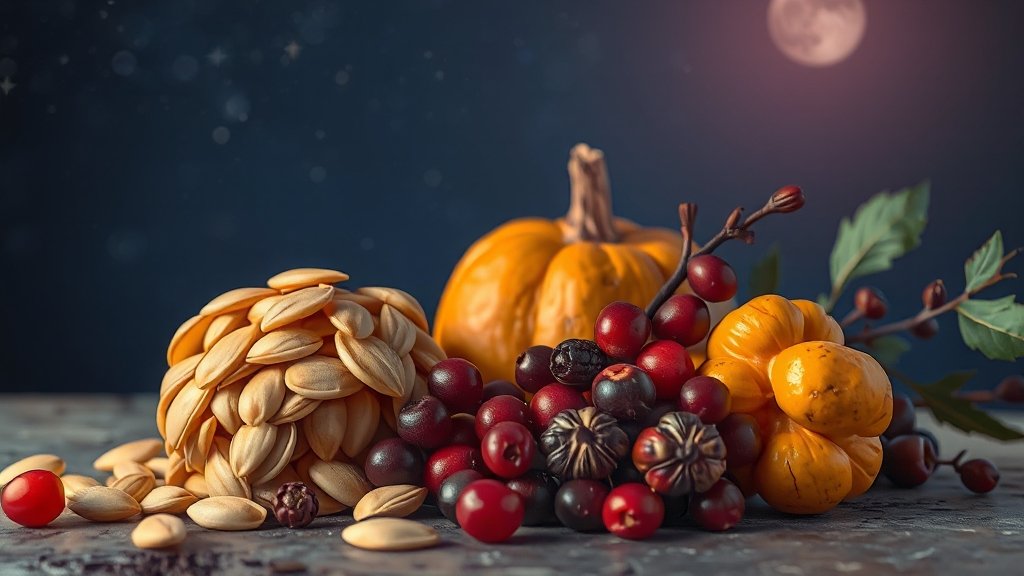 야간뇨에 좋은 음식 및 영양제 (realistic 스타일)