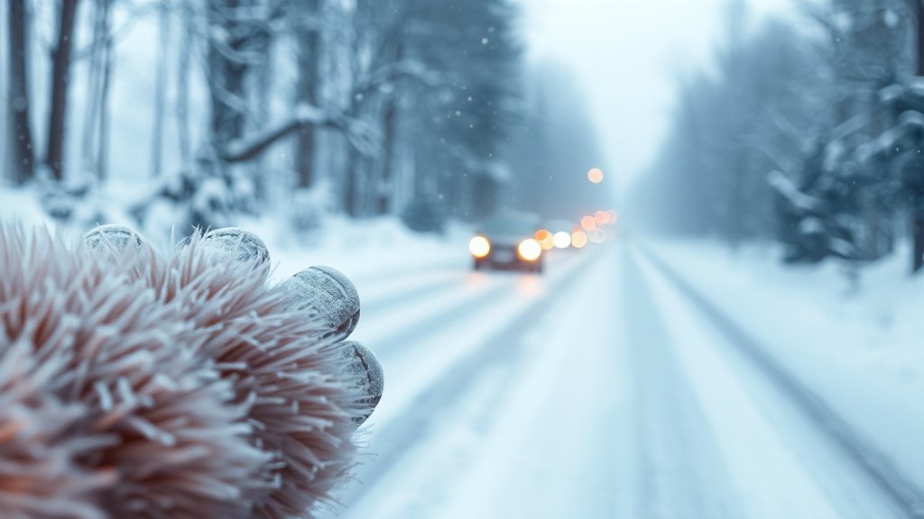 스노우 타이어, 왜 필요할까? (watercolor 스타일)