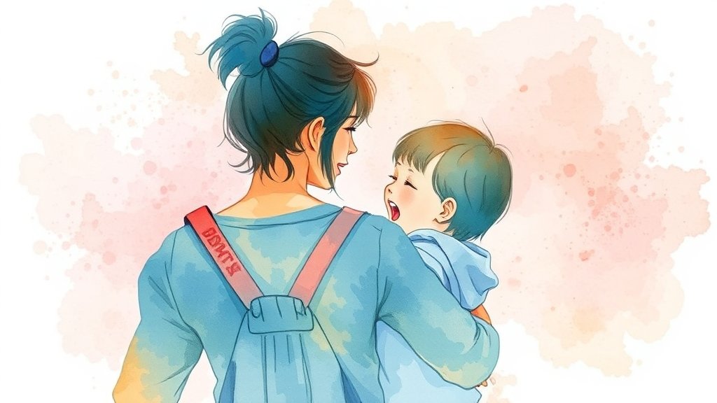 쇼핑 편의시설 비교 (watercolor 스타일)