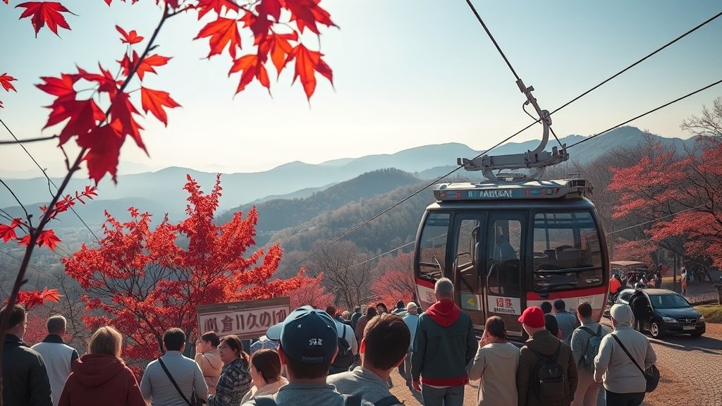 케이블카 예약, 왜 안될까? (realistic 스타일)