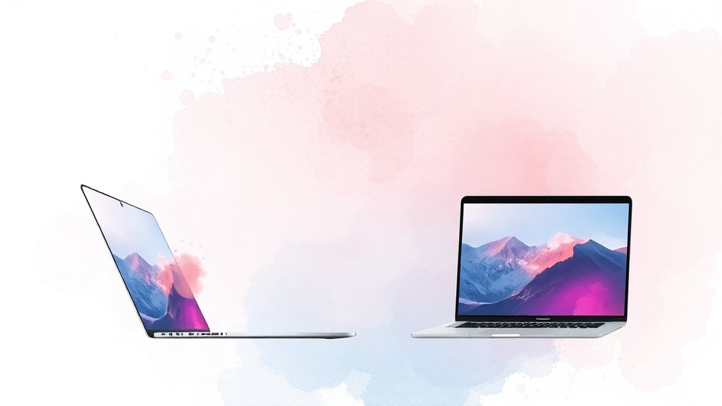 네트워크 활용법 (watercolor 스타일)