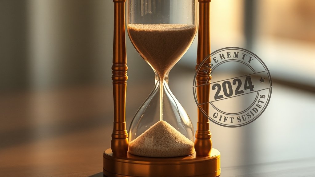 증여 시기와 세금 절감 효과 (realistic 스타일)