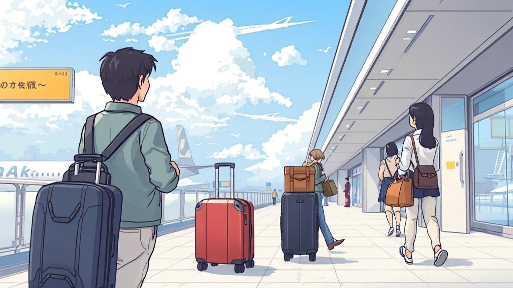 짐 배송 서비스 이용 방법 (realistic 스타일)