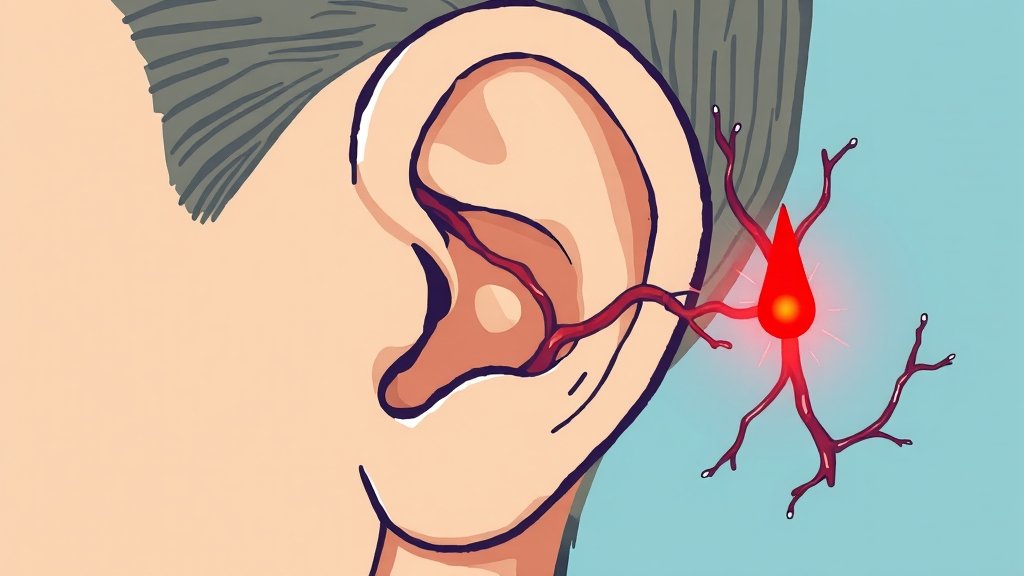 귓볼 주름과 뇌졸중 (cartoon 스타일)