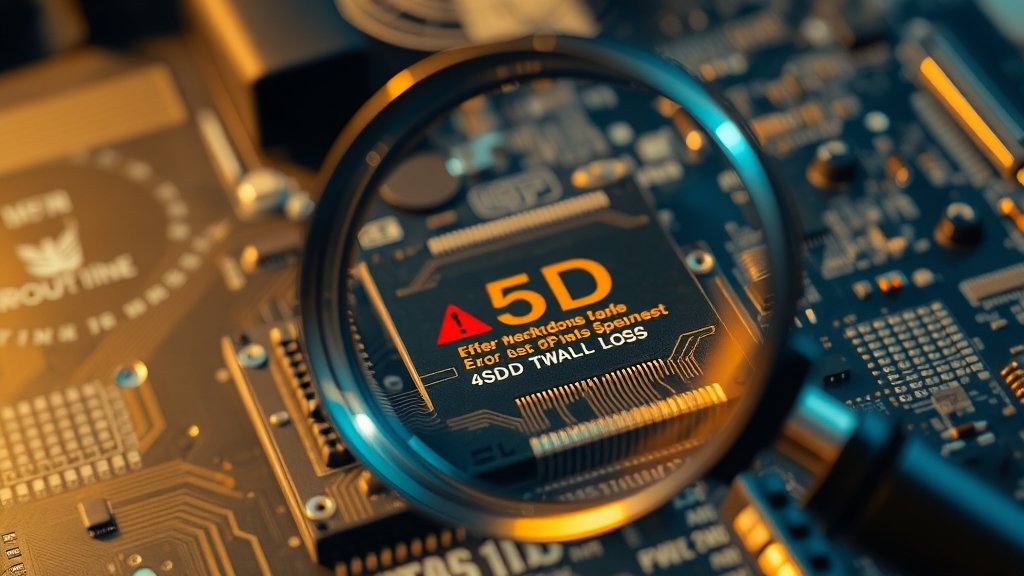 SSD 장애, 왜 생기는 걸까? (realistic 스타일)