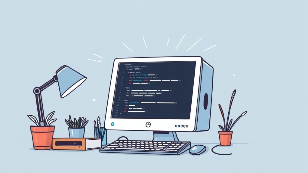 업데이트 실패, 백업이 답이다! (illustration 스타일)