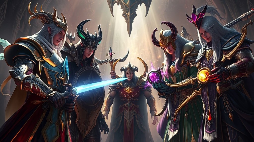 파티 선호 직업은? (realistic 스타일)