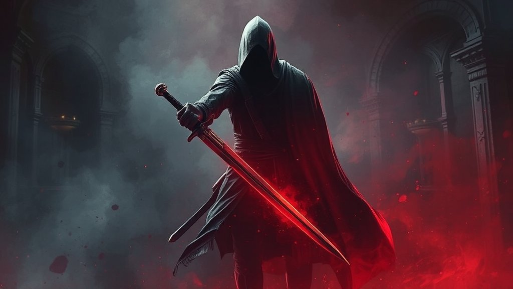 살성 데바니온 및 장비 세팅 (watercolor 스타일)