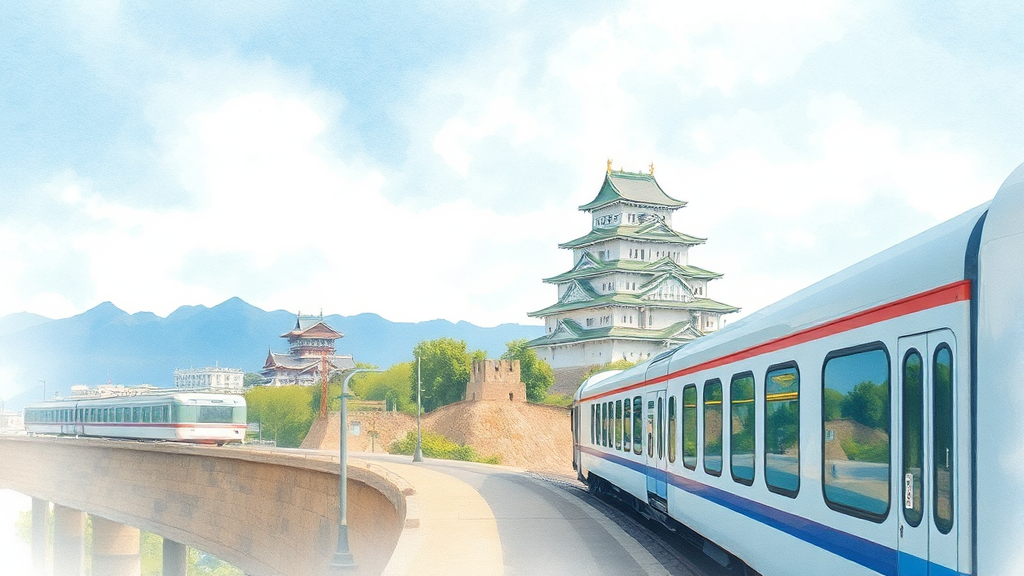 JR 간사이 패스 활용법 (watercolor 스타일)