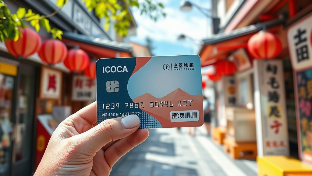 ICOCA 카드 활용법 (realistic 스타일)