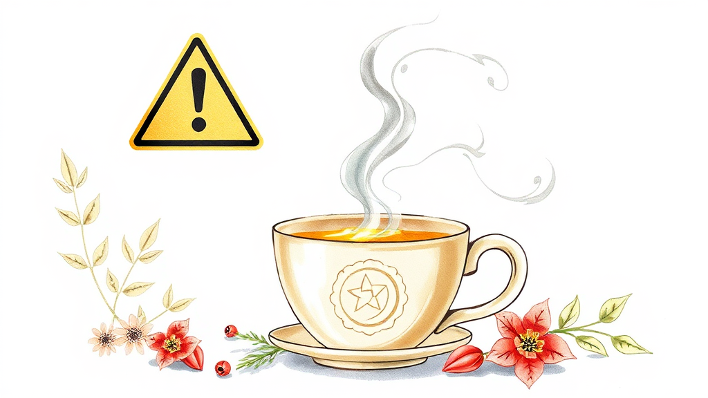 섭취 시 주의사항 (illustration 스타일)