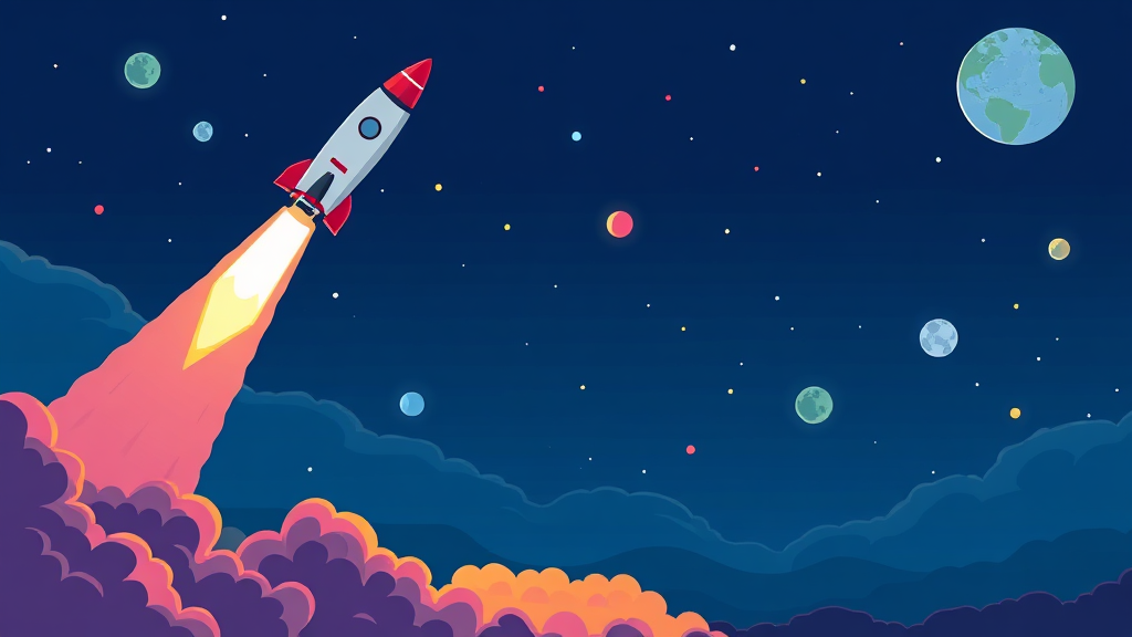 누리호, 성공의 의미 (cartoon 스타일)