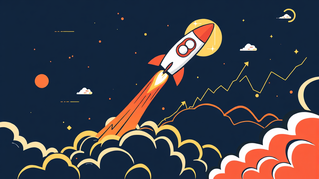 누리호 관련주 분석 (illustration 스타일)