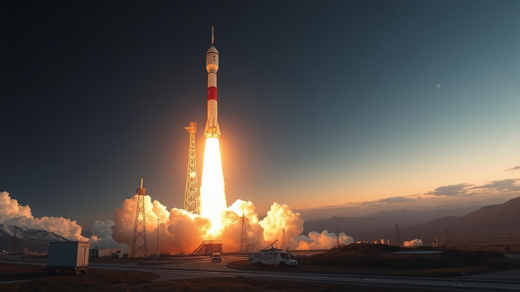 향후 누리호 발사 계획 (realistic 스타일)