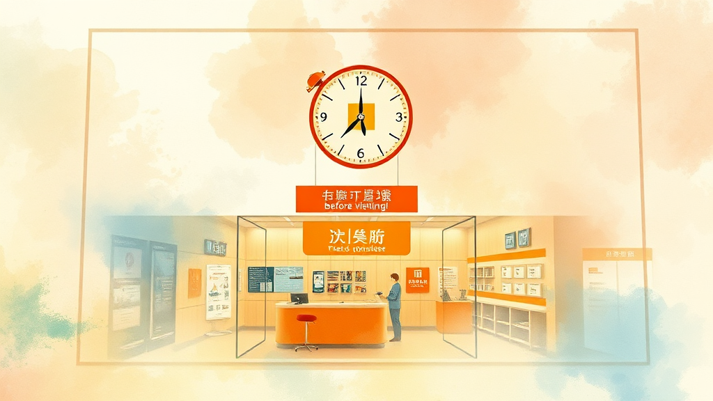 운영 시간 & 휴무일 체크 (watercolor 스타일)