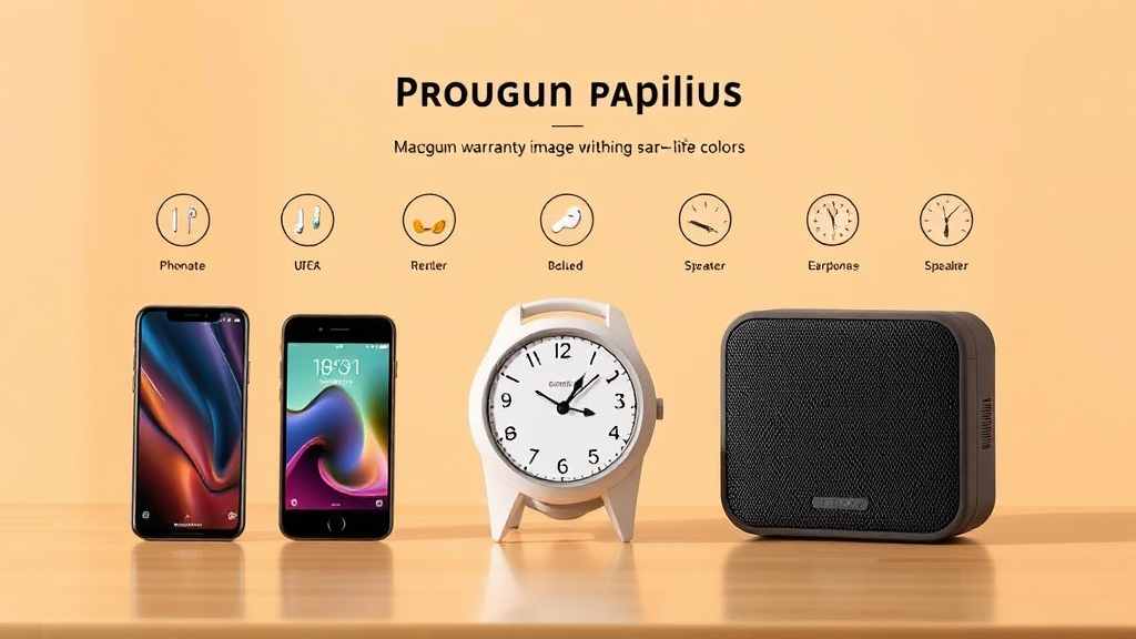 제품별 보증 기간 완벽 정리 (realistic 스타일)