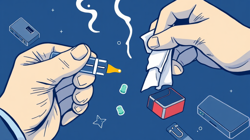 간단 자가 점검 & 응급 조치 (illustration 스타일)