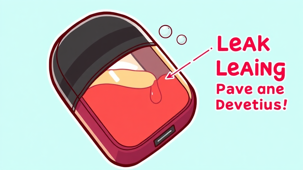 액상 주입, 이것만 주의하세요! (cartoon 스타일)